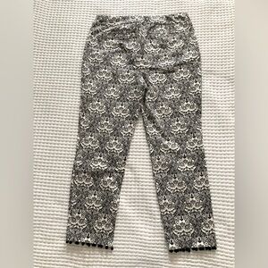 NWOT  Chico’s Brigitte Paisley Ankle Pants. Chico size 2R (equivalent to 12/14)